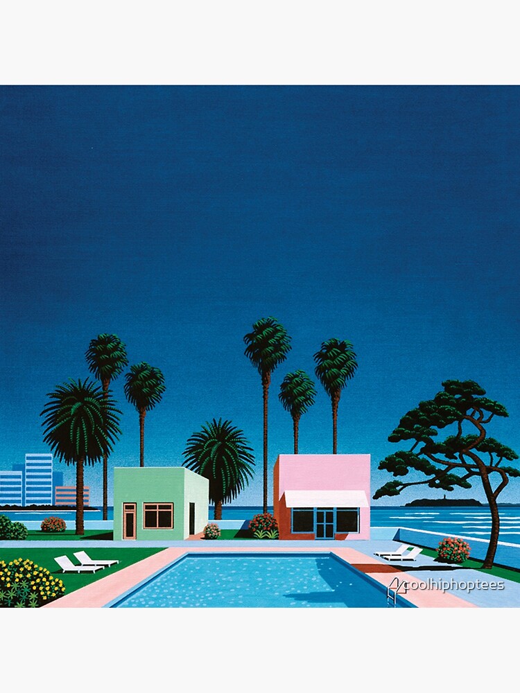 Hiroshi Nagai Art Print Poster Vaporwave Shirt Wallpaper by coolhiphoptees