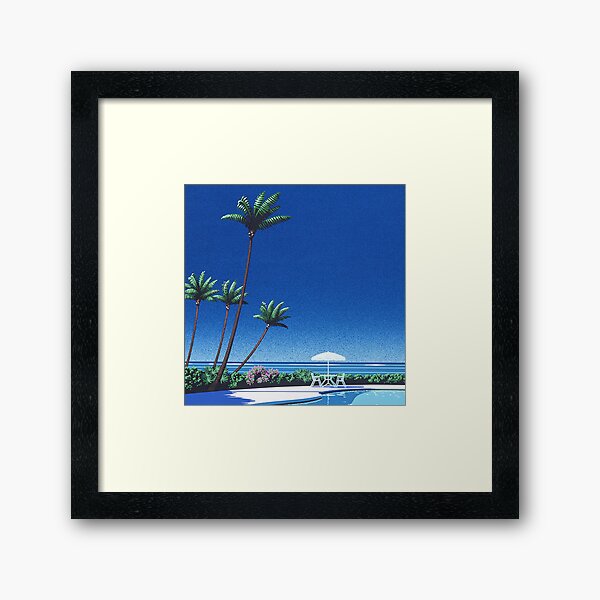 Affiche de chemise de Vaporwave de Hiroshi Nagai Impression encadrée
