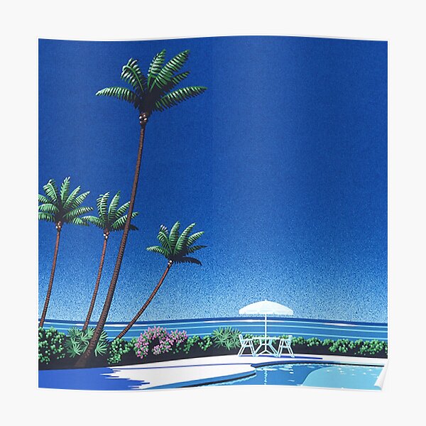 Affiche de chemise de Vaporwave de Hiroshi Nagai Poster