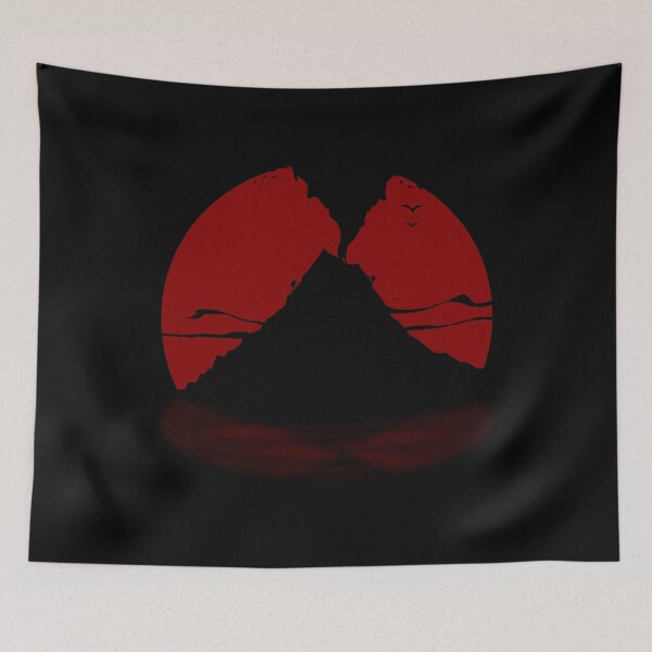 Item preview, Red Moon And Volcano  designed and sold by cartoonice.