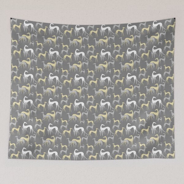 Item preview, Sighthounds in clear grey / yellow designed and sold by lobitos.