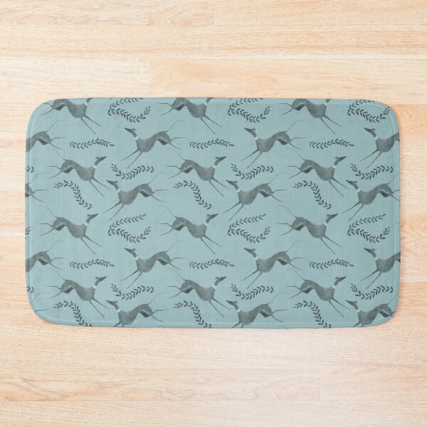 Item preview, Greyhounds in turquise designed and sold by lobitos.