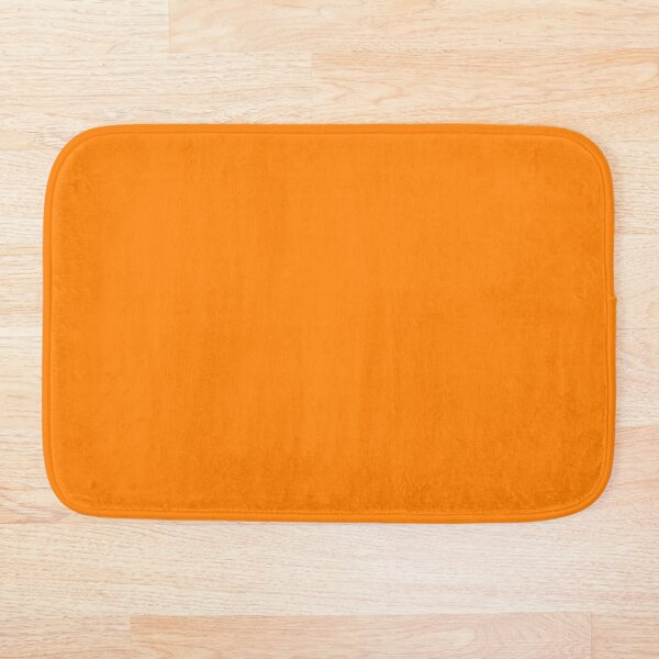 Orange orange Bath Mat