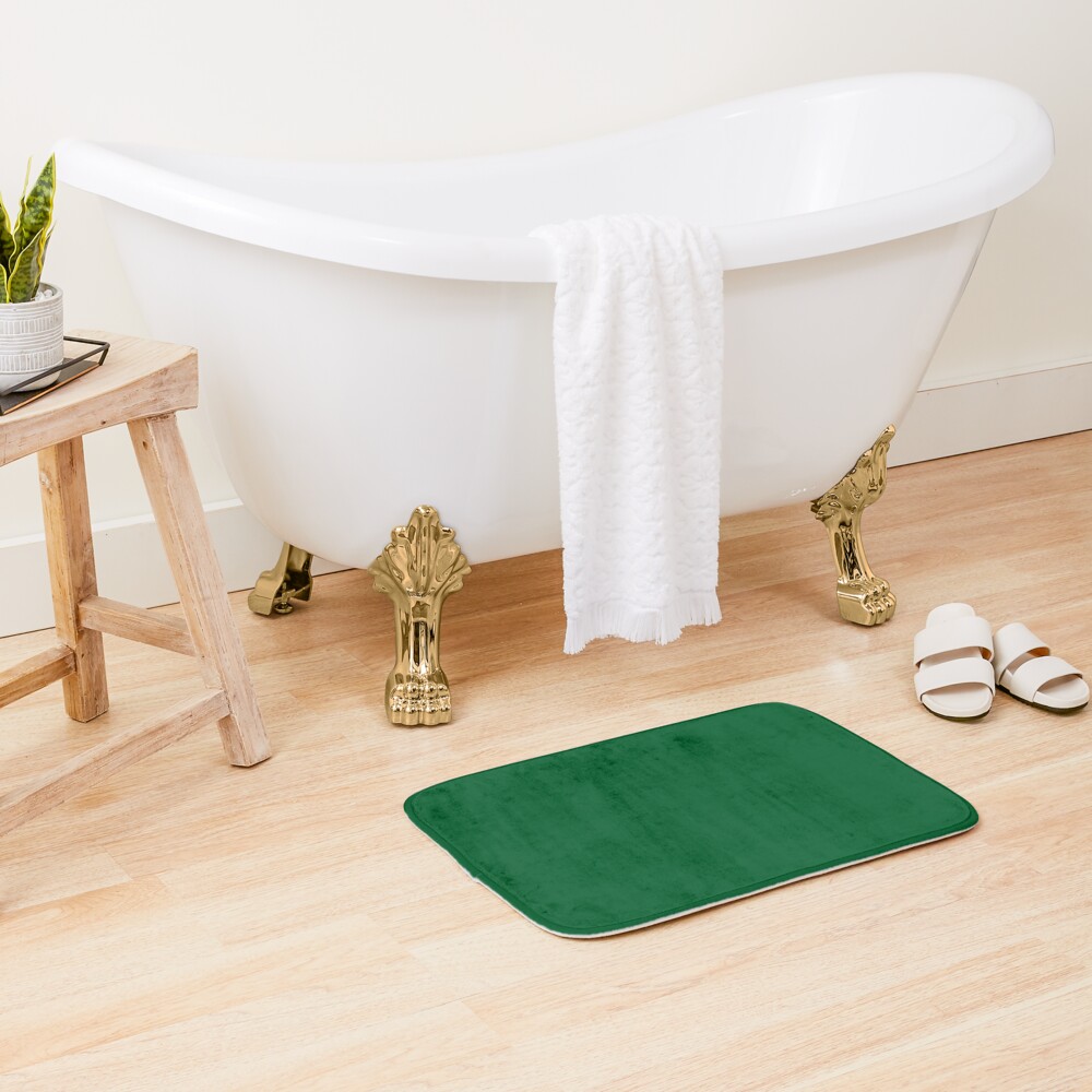 "Green green" Bath Mat by PrMoonlessNight Redbubble