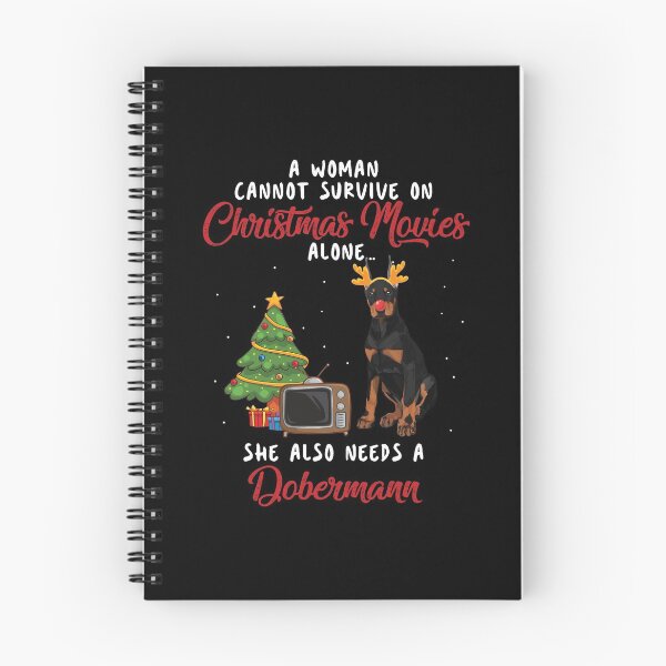 Item preview, Women Dobermann and Christmas Movie Funny Gift designed and sold by TeeDoozy.