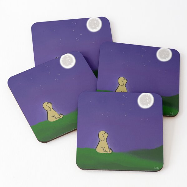 Item preview, Dog and the moon designed and sold by Louisa Dent.