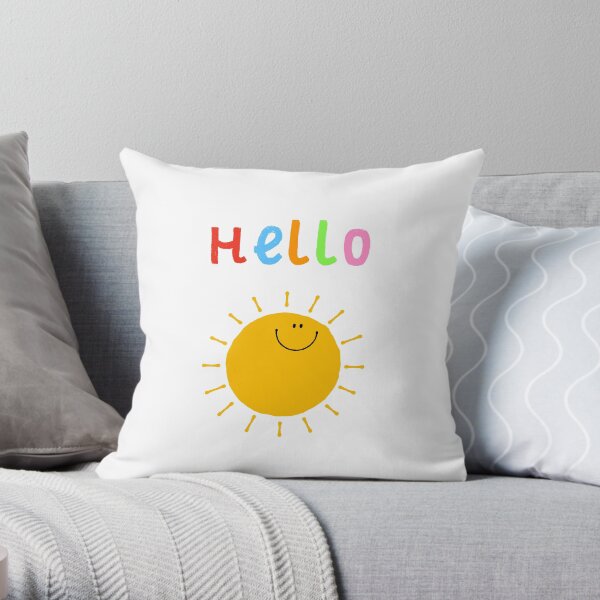Hello Sunshine Throw Pillow