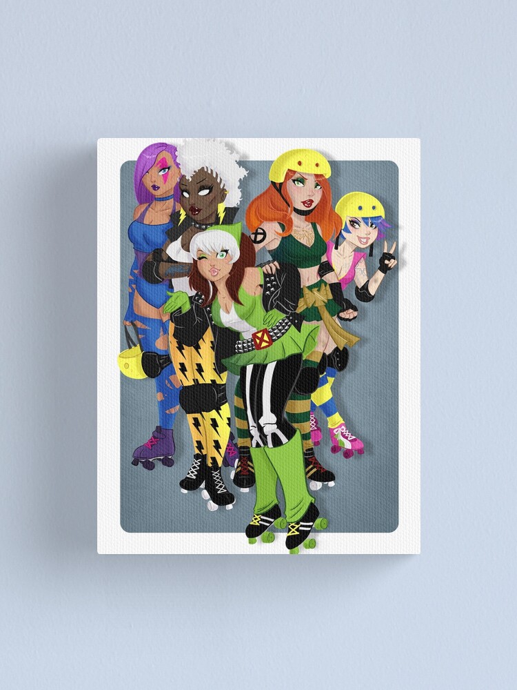 Alternate view of The Uncanny Derby Girls Canvas Print
