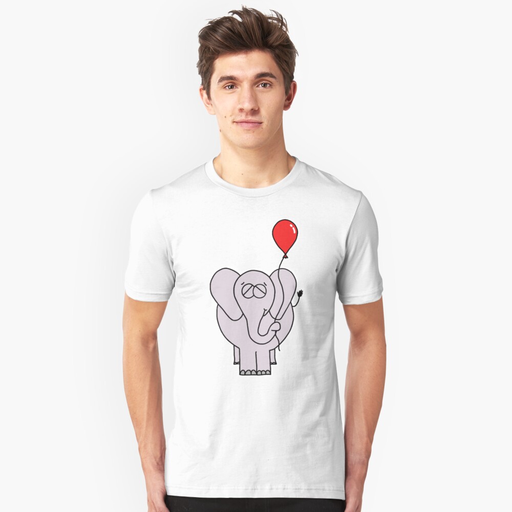 The Elephant And His Balloon Slim Fit T-Shirt