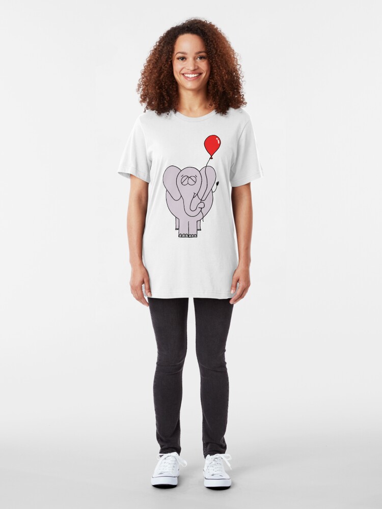 Alternate view of The Elephant And His Balloon Slim Fit T-Shirt