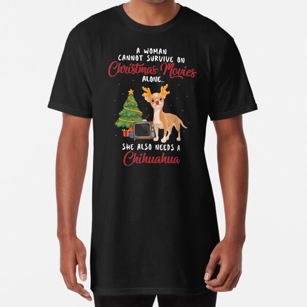 longline christmas t shirt