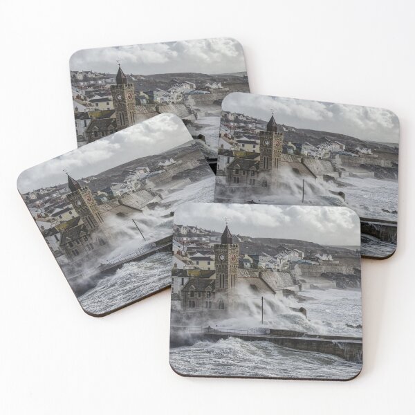 Item preview, Cornwall Harbour ,storm at Porthleven Cornwall designed and sold by kathleenjean.