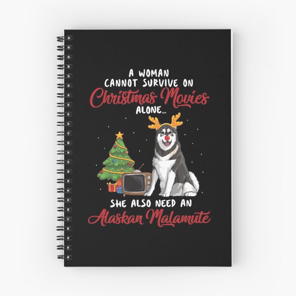 Item preview,  Women, Alaskan Malamute and Christmas Movie Funny Gift designed and sold by TeeDoozy.