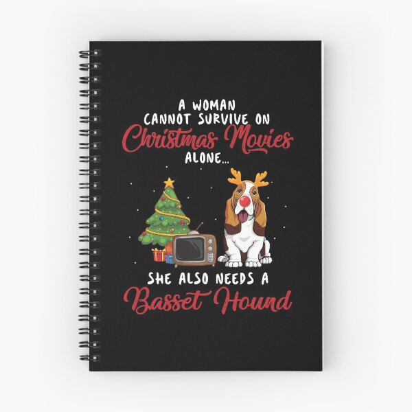 Aperçu de l'œuvre  Cadeau drôle pour femmes, Basse Hound et Christmas Movie créée et vendue par TeeDoozy.