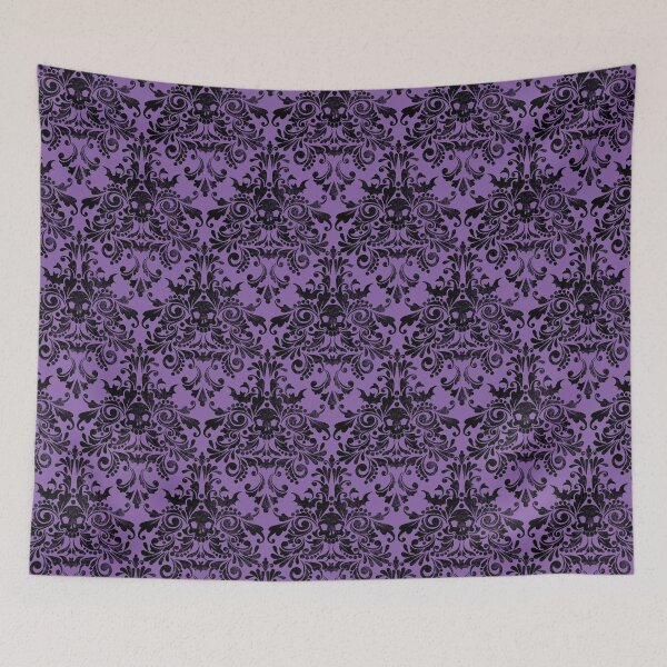 Item preview, Skull Damask Pattern designed and sold by LCWaterworth.