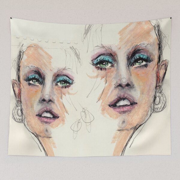 Item preview, Portrait. Rough sketch. designed and sold by AnyaDee.