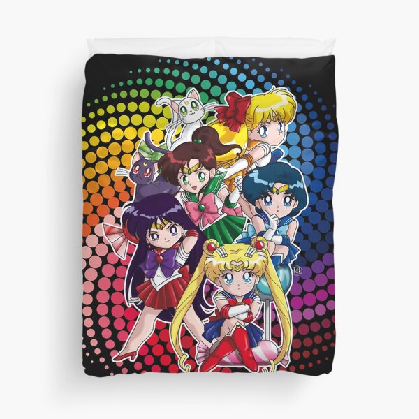Sailor moon - Chibi Candy Edit. (Black) Duvet Cover