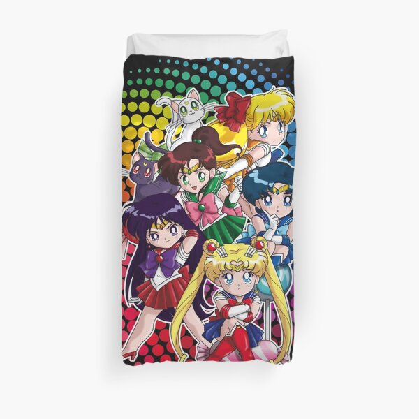 Sailor moon - Chibi Candy Edit. (Black) Duvet Cover