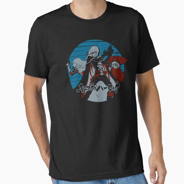 GEEKS RULE CAPTAIN HARLOCK Tシャツ　XL Japanese anime Space Pirate Captain Harlock T-shirt size L