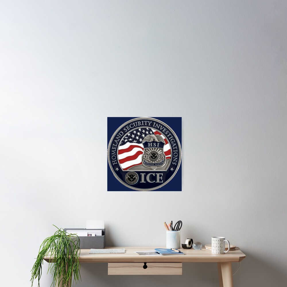 hsi-homeland-security-investigations-hsi-agent-ice-poster-for-sale-by