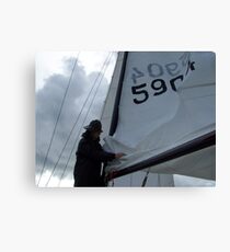Swedish Sailor Getting the Boat Ready - Gothenburg, Sweden Canvas Print
