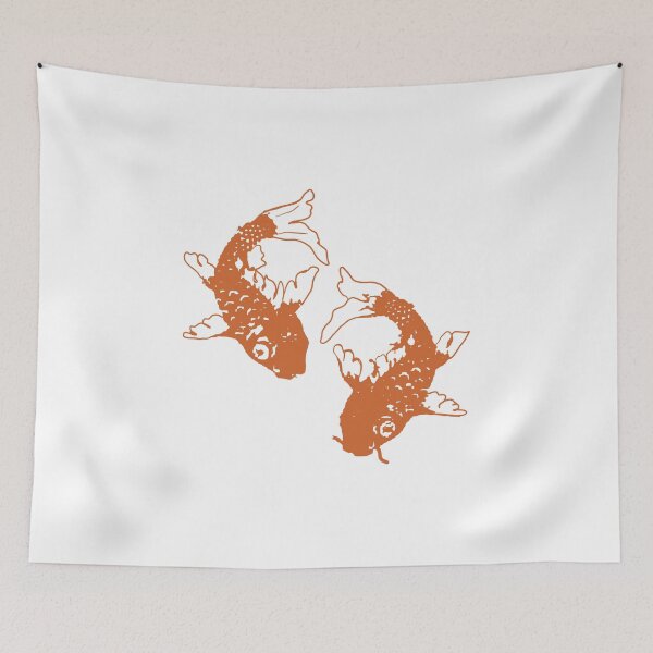 Item preview, koi fish pisces designed and sold by burntchurch.