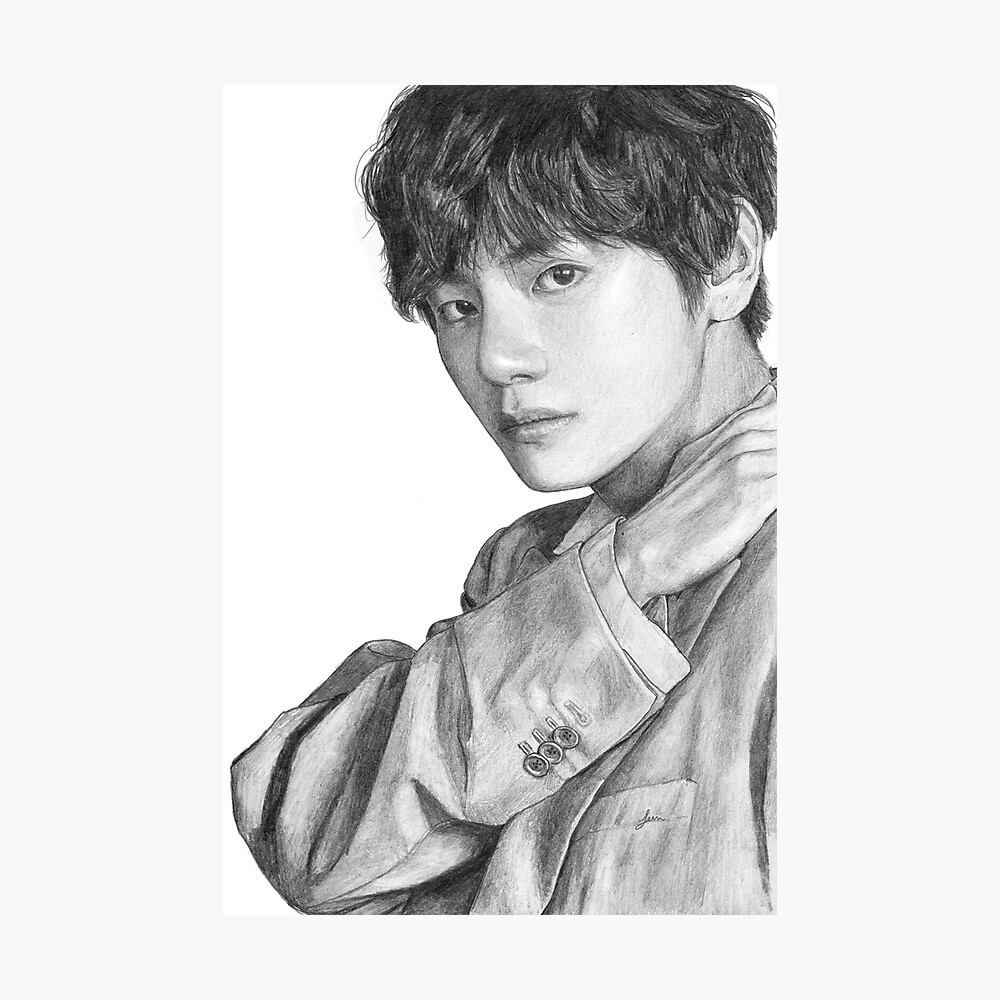 How to draw BTS V step by step | Kim Taehyung Pencil Sketch | Drawing  Tutorial | YouCanDraw - YouTube | Bts drawings, Pencil sketch drawing,  Drawings