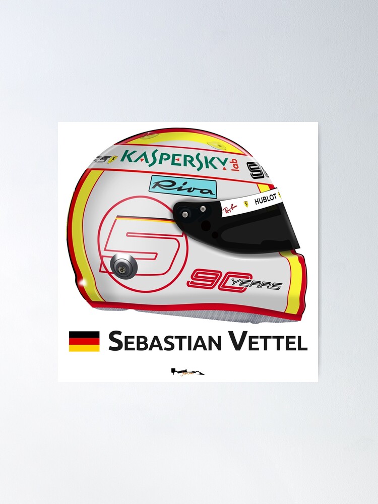 Sebastian vettel best sale 2019 helmet