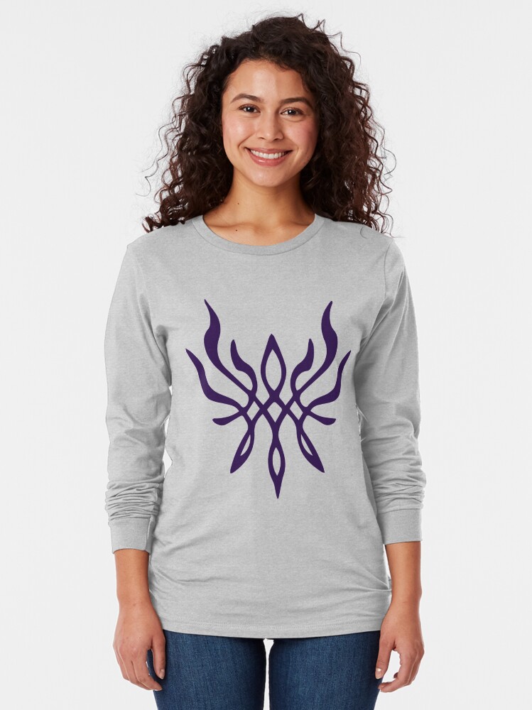 purple flames shirt