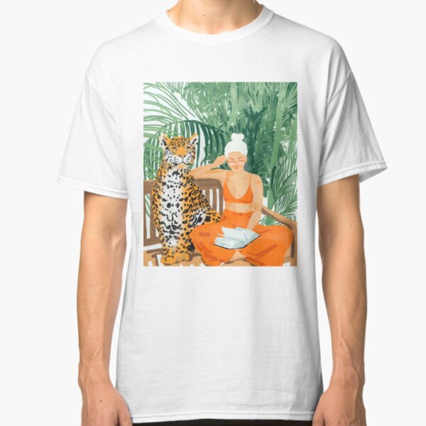 Jungle Vacay II #painting #illustration Classic T-Shirt