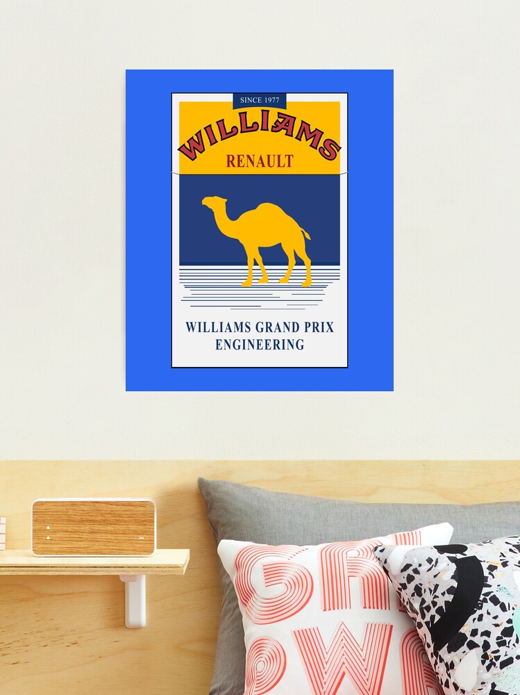 Williams F1 Camel Cigarette Pack deisgn