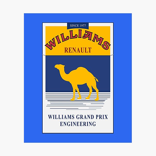 Item preview, Williams F1 Camel Cigarette Pack deisgn designed and sold by GetItGiftIt.