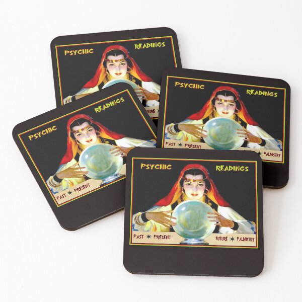 Item preview, PSYCHIC READINGS : Vintage Fortune Teller Advertising Print designed and sold by posterbobs.