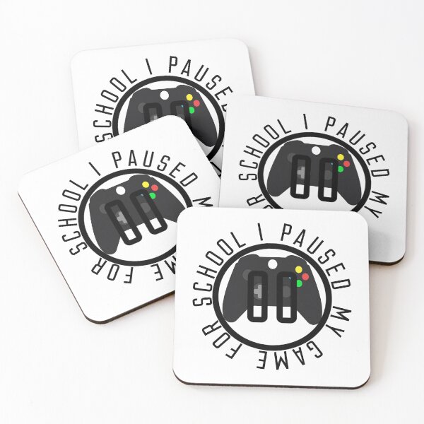 Item preview, I Paused My Game For School - Back to School and Gaming Geeks Gift Ideas designed and sold by ASClothDesign.