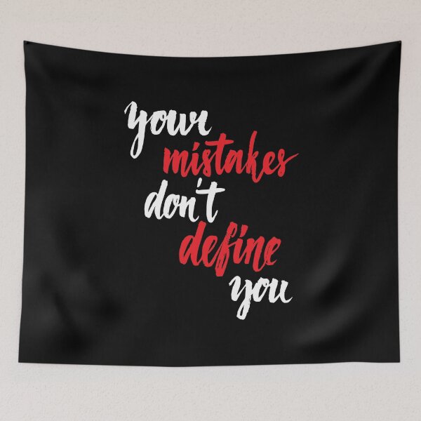 Item preview, Your Mistakes Don't Define You  Startup Inspirational Quote  designed and sold by ProjectX23.