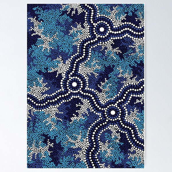 Item preview, Aboriginal Art Authentic - Wetland Dreaming 2 designed and sold by HogarthArts.