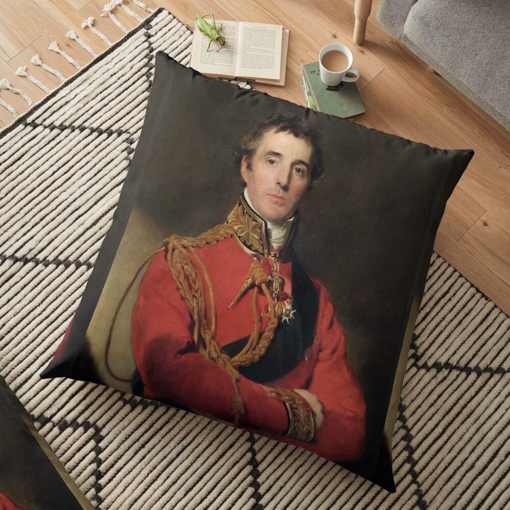 THE DUKE OF WELLINGTON. Arthur Wellesley, 1st Duke of Wellington. Floor Pillow