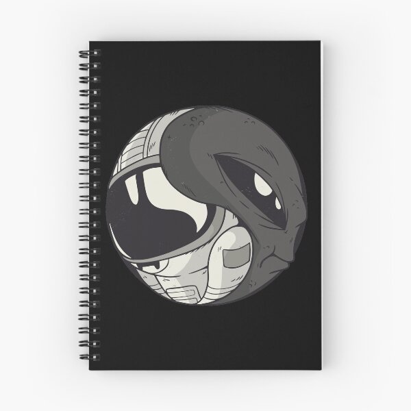 Item preview, Yin Yang alien and astronaut designed and sold by GoodQuality.