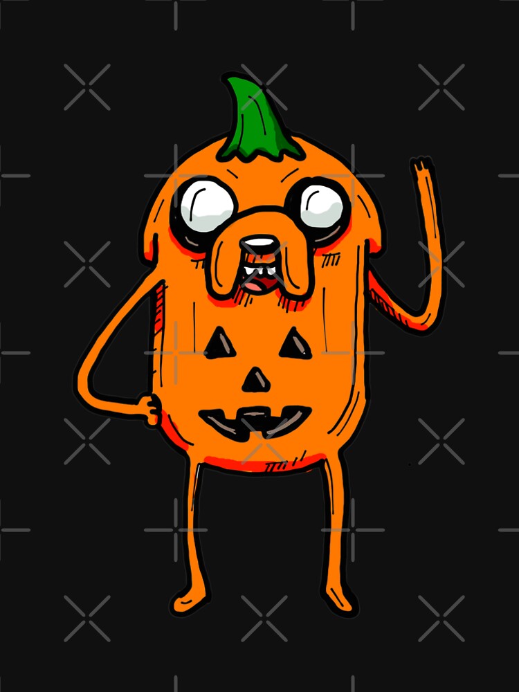 Halloween Jake the Dog from Adventure Time™ as a Jack O Lantern Pumpkin by sketchNkustom