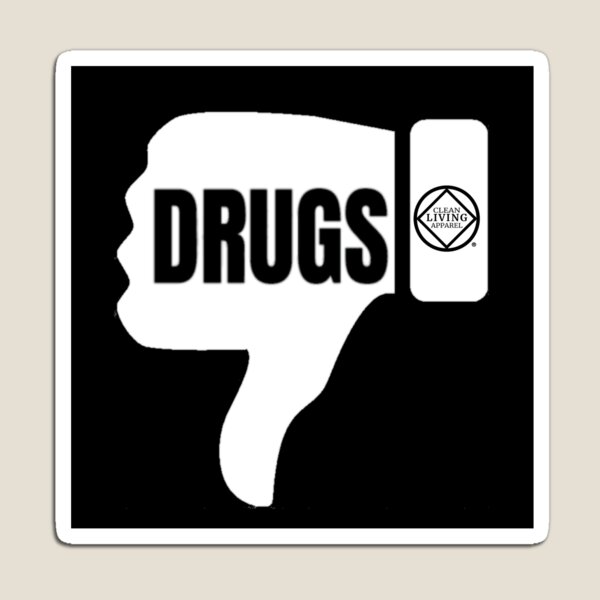 Dislike Drugs Narcotics Anonymous NA Gift Magnet