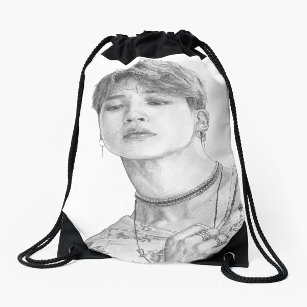 BTS V (Kim Taehyung) colored pencil drawing, BTS fan art Tote Bag