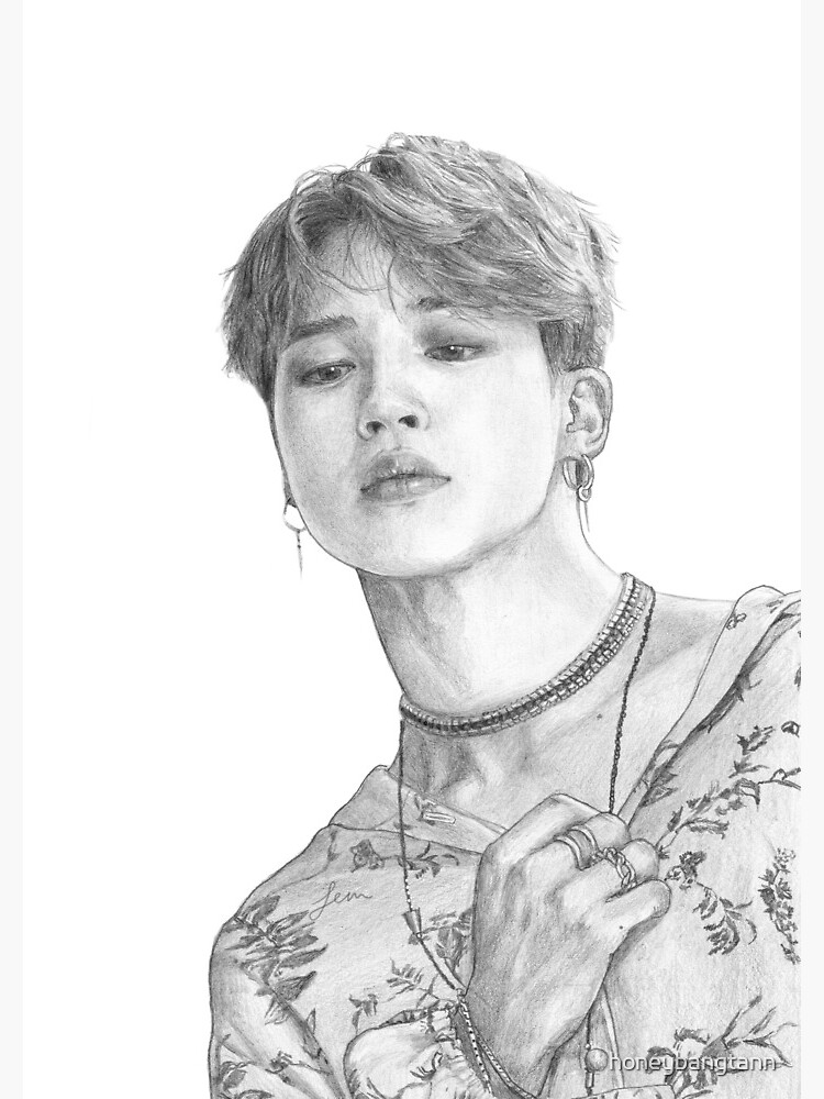 jimin drawing pencil