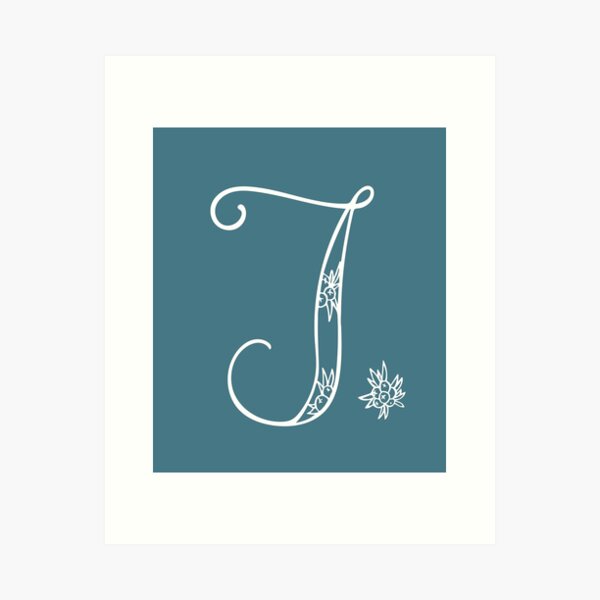 J for juniper Art Print