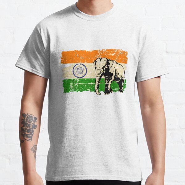Item preview, India Elephant Flag - Vintage Look designed and sold by Port-Stevens.