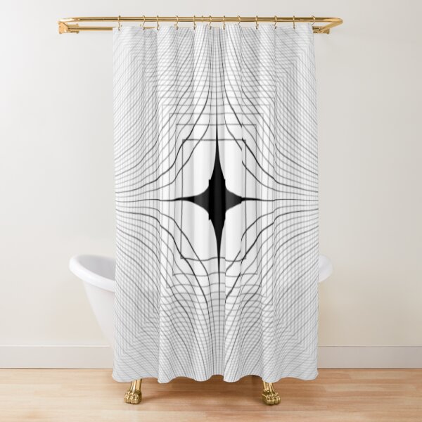 Visual Optical Illusion Shower Curtain