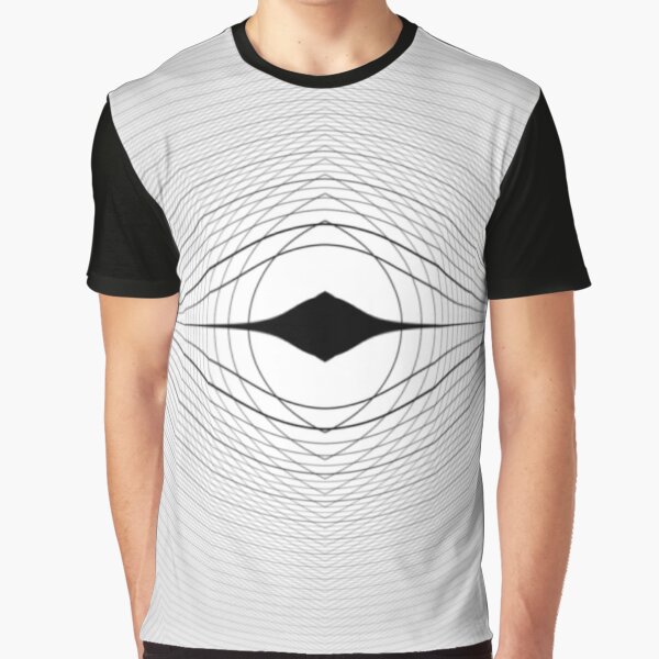 Visual Optical Illusion Graphic T-Shirt