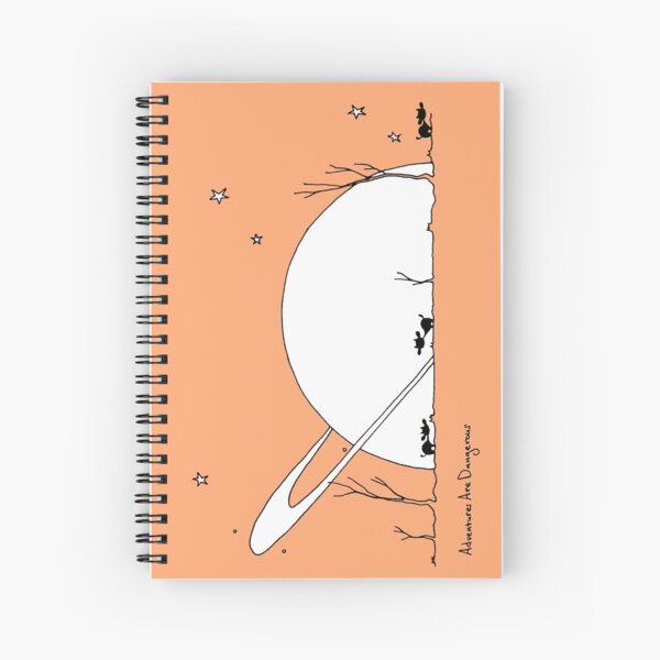 Cows and Trees and Looming Saturn Spiral Notebook