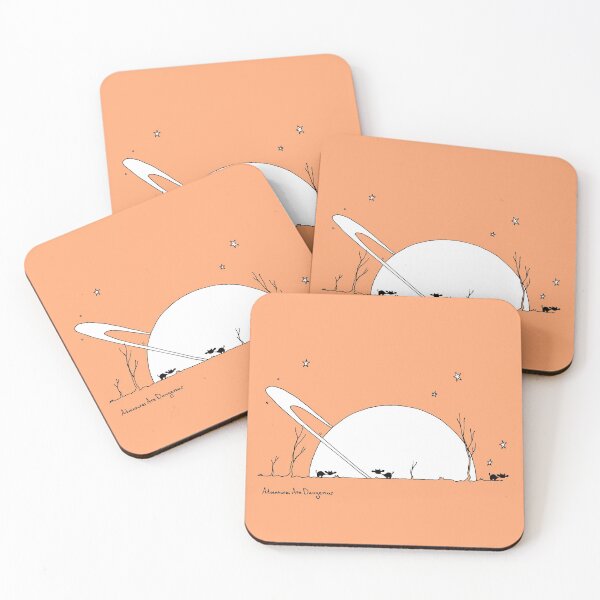 Item preview, Cows and Trees and Looming Saturn designed and sold by Adventures Are Dangerous.