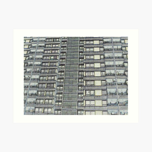 Hanover, Broomhall flats ,Sheffield 3 Art Print