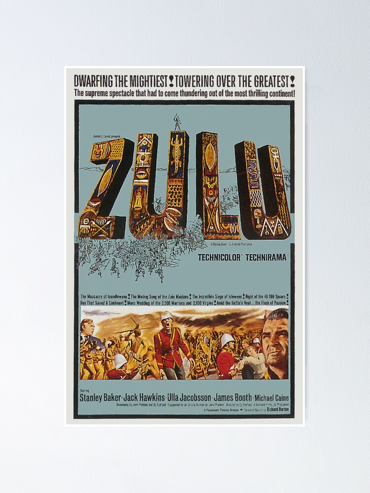 Alternate view of ZULU MOVIE POSTER. Poster